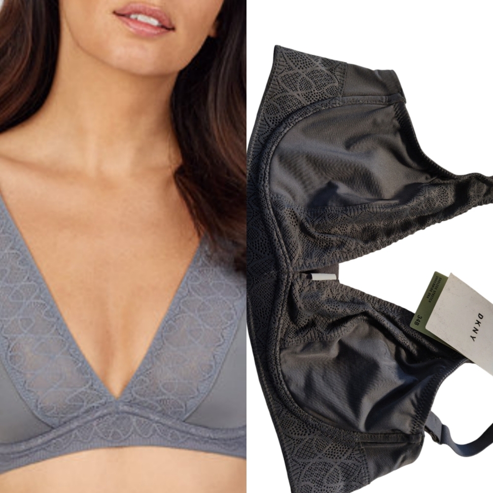 Dkny Women's Endless Stretch Underwire Bra DK7869 - Sidewalk Gray 34B